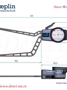 德国KROEP卡LIN指针式深孔H4100机内径测量规H100内卡规内测卡4钳
