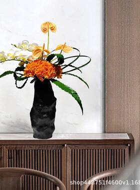 花新式套餐花瓶插花套装客厅桌面中仿真63157装艺软装饰餐桌样板