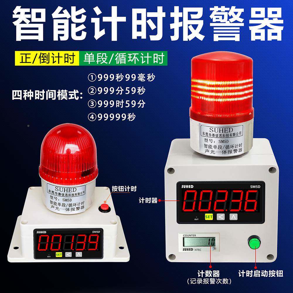 智能电业红外线感应计时工警器定报时子时间正倒自动GVU循环SM565