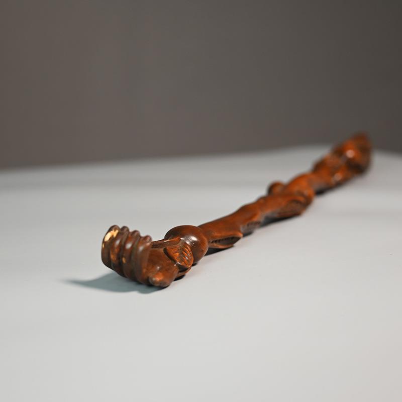 黄杨木背部挠痒痒器挠长柄抓背器老抓头不乐木质痒扒痒91456痒挠