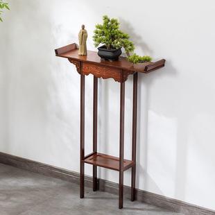 中式玄窄88387关小桌靠墙长条桌新中式简约条案婚桌子道具礼订婚