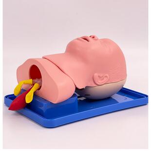 全功366能新生儿气管插管训练模婴儿急救护理模人拟有会厌型声带