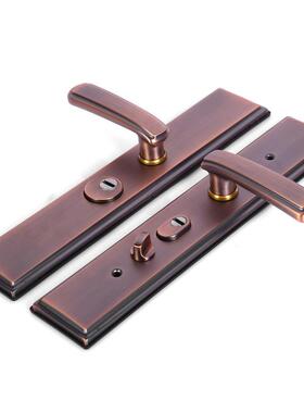 00红古铜ONQ不锈钢7防门把手手锁大门锁进户门锁防盗盗门锁