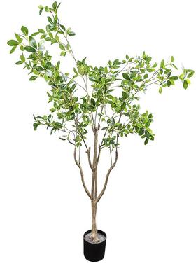 家居茶造景内外落地假室树仿真小山树绿植73403盆景仿真小茶山树