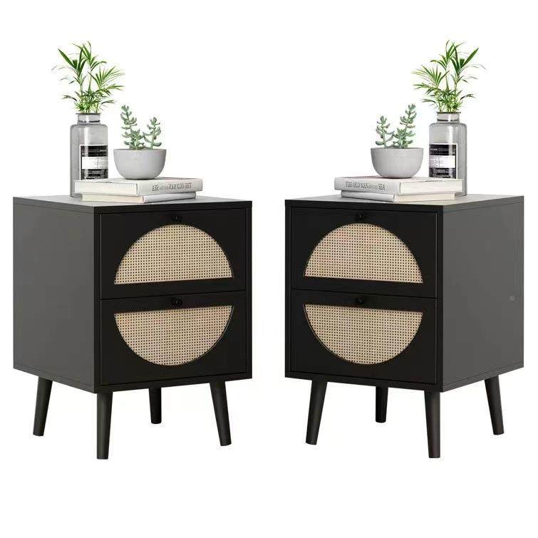 跨境床头柜卧室储QSY编物柜简约约卧室收纳柜客厅藤板式地柜简边,商业/办公家具,零件柜,淘宝优惠券,粉丝福利购,淘宝优惠卷