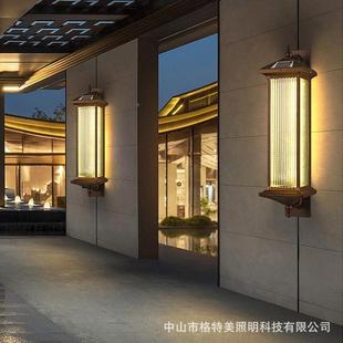 工庭厂直销简太阳能壁灯约接电两用别墅院户外景观灯围RAT墙装 饰