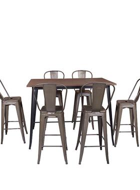 木面长方形大20735桌子餐厅质家具小脚桌餐桌140*木0*75餐馆饭桌8