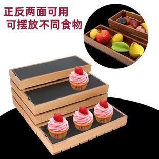 意木质创自助餐展示架台茶歇糕寿司木心点架酒店冷QNX餐蛋甜品台