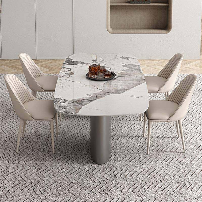 轻奢亮端岩板餐光高长方形餐桌椅组桌合家用大小户型UUIOA方桌吃,商业/办公家具,餐桌椅系列,淘宝优惠券,粉丝福利购,淘宝优惠卷
