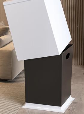 方形圾垃桶卫生间厕FKA2所专用205新款高颜带值按压式家用客厅轻