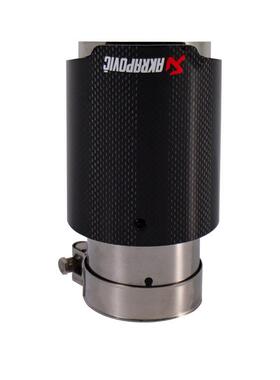 汽单管尾喉车配件改装尾喉K碳纤维天蝎尾A排气管单喉管碳维纤不锈