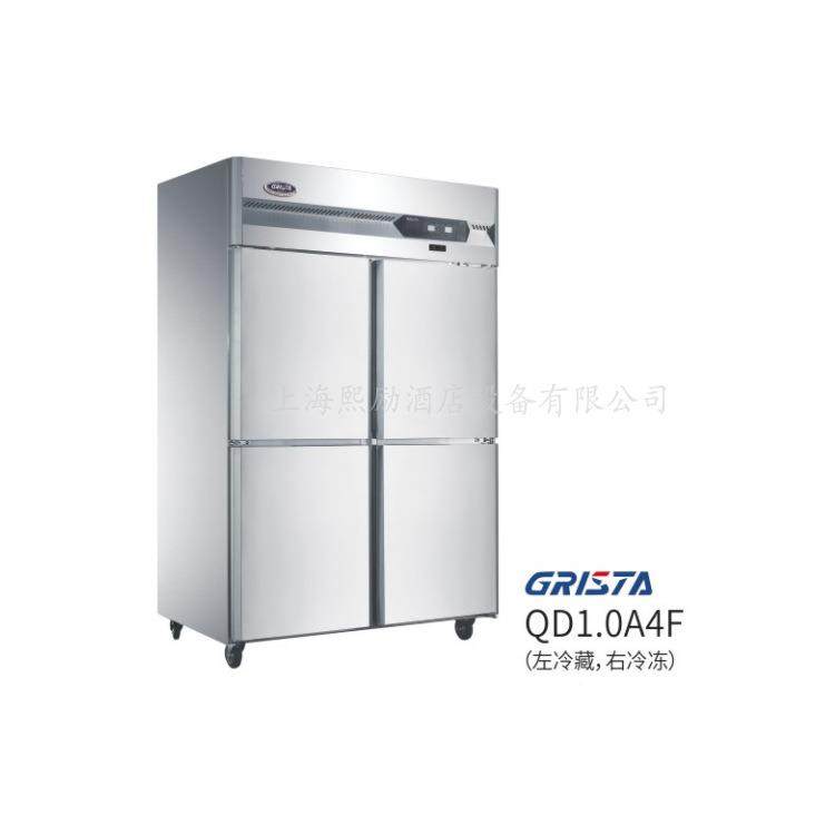 商QD1.6A6F用冰柜双冰箱广东温星星工程款门六四门冰柜风冷冷藏冷