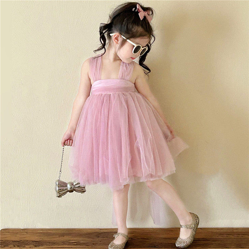 女童甜美公主裙新款法式洋气粉色感蓬蓬网纱儿童宝宝生日裙子,童装/婴儿装/亲子装,连衣裙,淘宝优惠券,粉丝福利购,淘宝优惠卷