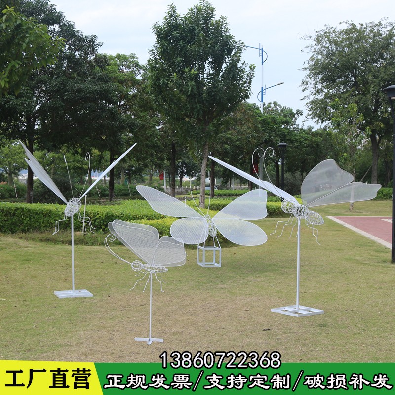 新款不锈钢镂空梅花鹿蝴蝶蜻蜓小提琴售楼部橱窗婚庆美陈摆件定制