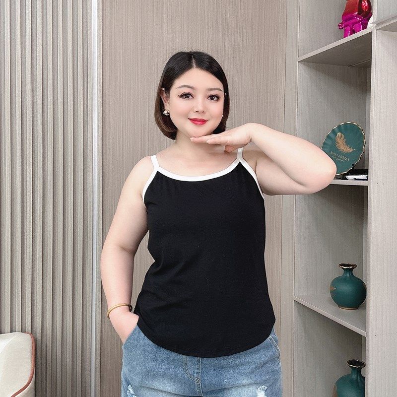 2024夏季新款内搭背心吊带女大码胖mm修身弹力显瘦打底衫无袖上衣,女装/女士精品,大码内搭,淘宝优惠券,粉丝福利购,淘宝优惠卷