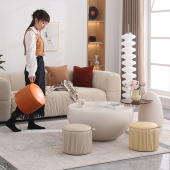 小凳子客厅家用矮凳皮墩子茶几沙发凳脚凳门口换鞋 凳圆凳子可叠放