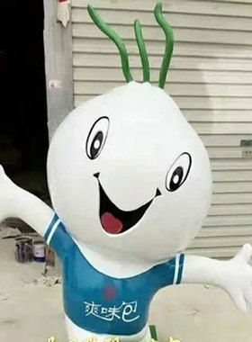 定制店铺门口抽象水饺雕像订迎宾招牌人物定做包子卡通雕塑摆件