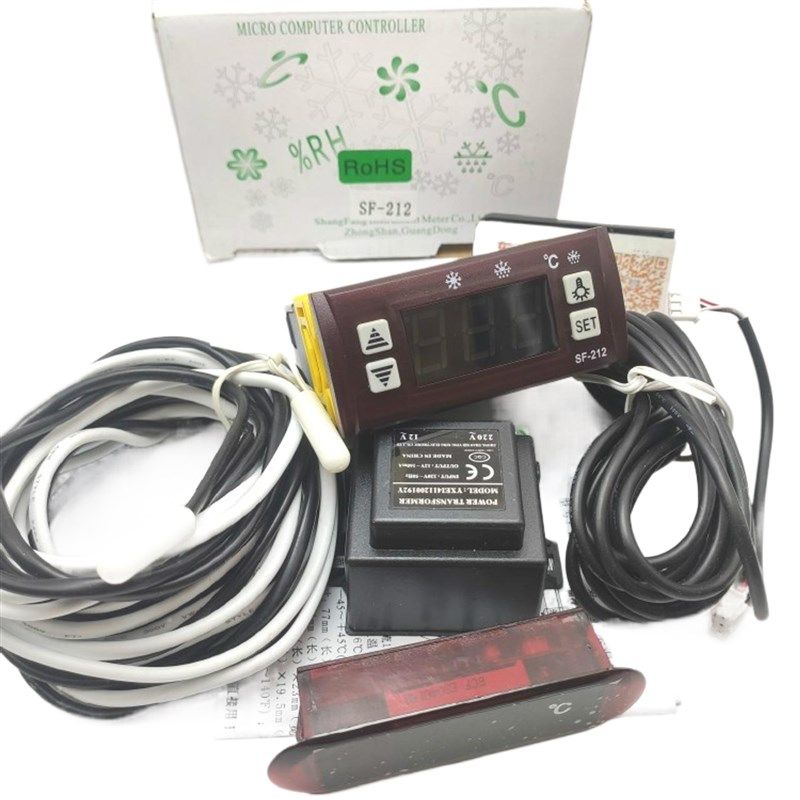 尚方SF-212雪柜电子数字双表显示冰箱温控冷柜温控器温度调节仪