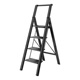 肯泰家用梯子室内多功能加厚铝合金折叠人字梯四五步伸缩楼梯爬梯