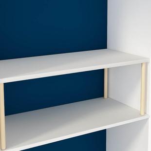 书柜分层架柜子分隔置物架柜内书架隔板橱柜衣柜层板放书收纳神器