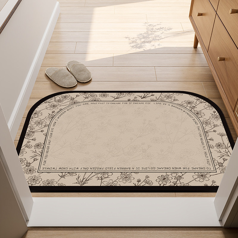 法式入户门地毯可擦免洗pvc门口皮革地垫进门可裁剪耐脏防滑脚垫,居家布艺,入户地垫,淘宝优惠券,粉丝福利购,淘宝优惠卷