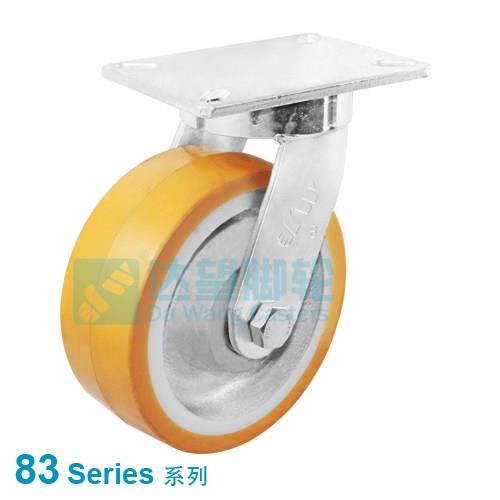 达望脚轮万向轮抗冲击6寸8寸10寸加重万向轮聚氨酯煞车轮牵引车轮