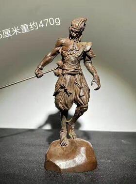 古玩彷古铜器孙悟空实心齐天大圣斗战胜佛摆件家居创意装饰工艺礼