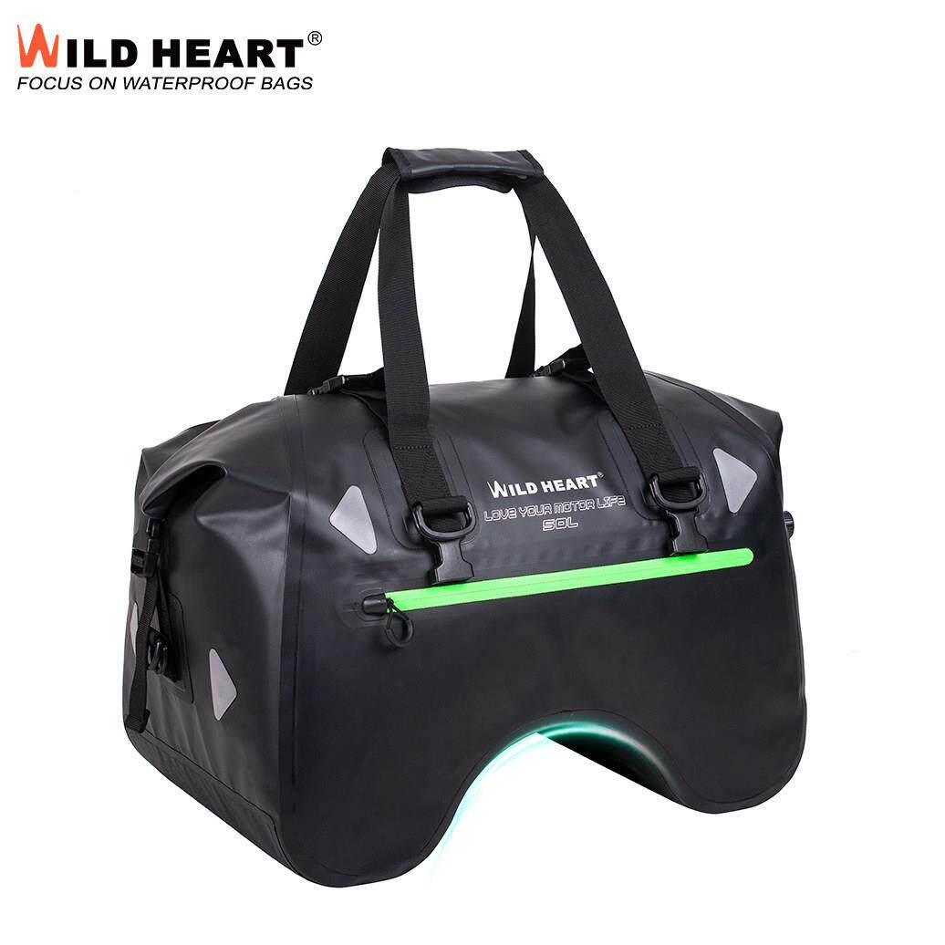 WILD HEART摩托车骑行后座包U型防水尾包50L摩旅装备机车行李驮包