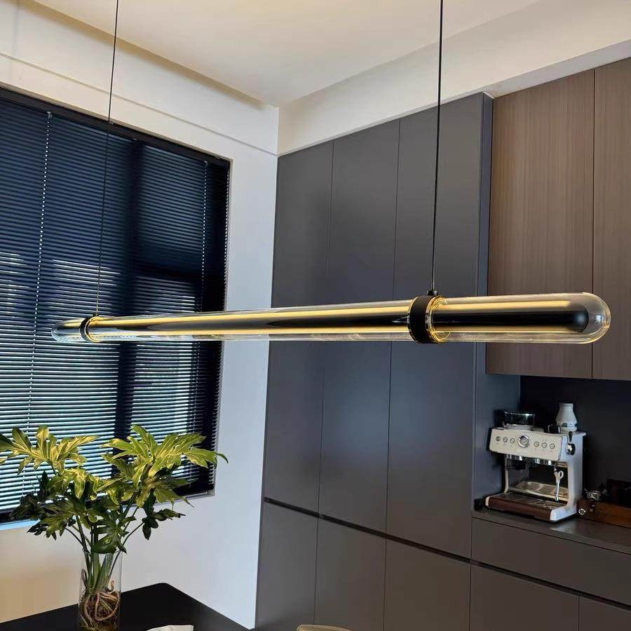 58时隧道餐厅吊灯长轻奢代茶室简约岛台吧台餐桌高端一字现条吊光,家装灯饰光源,智能吊灯,淘宝优惠券,粉丝福利购,淘宝优惠卷