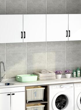 Z&厨房柜墙壁柜顶柜实木储物柜推收拉卫生门间纳柜阳台防002水置