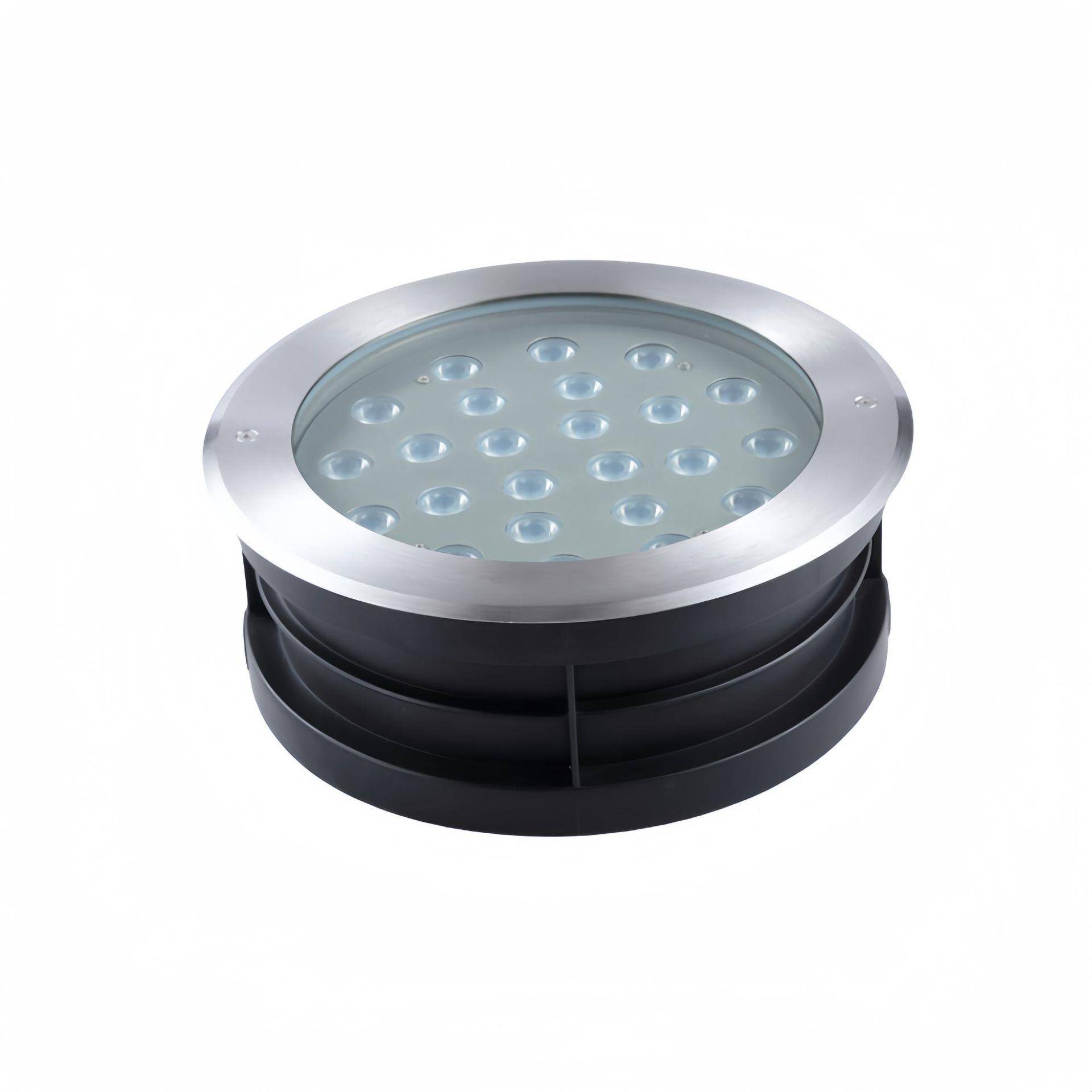 厂家直销1W8户外地防YC-DMD水LED大功嵌入式地率埋灯广场圆形七彩