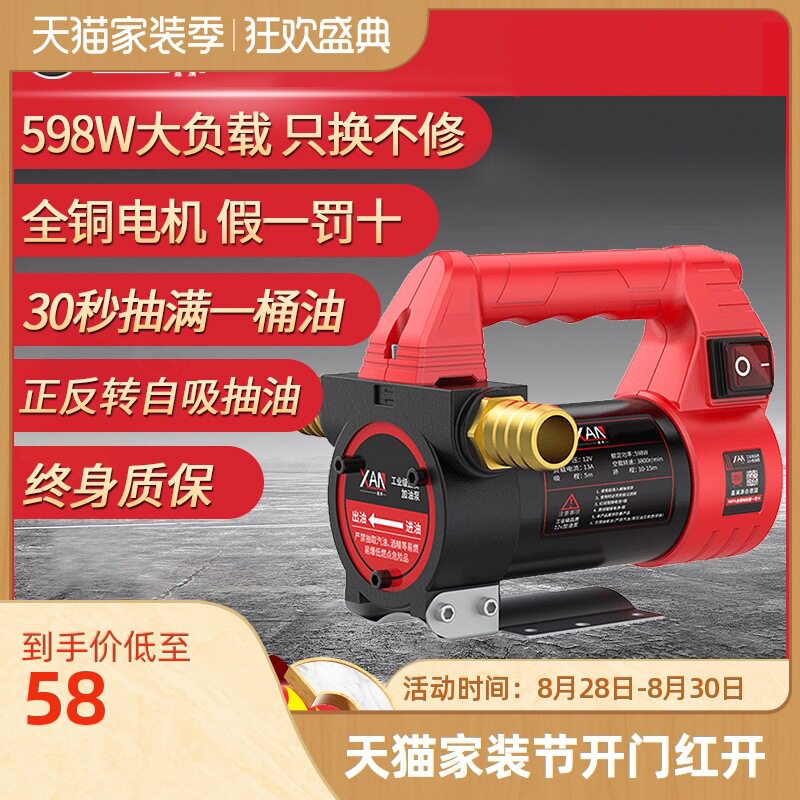 12V/24V/220V电动抽油泵车载