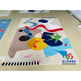 现1049代简约卡通抽长方形格象子客厅茶房几地毯儿童房样板幼园儿