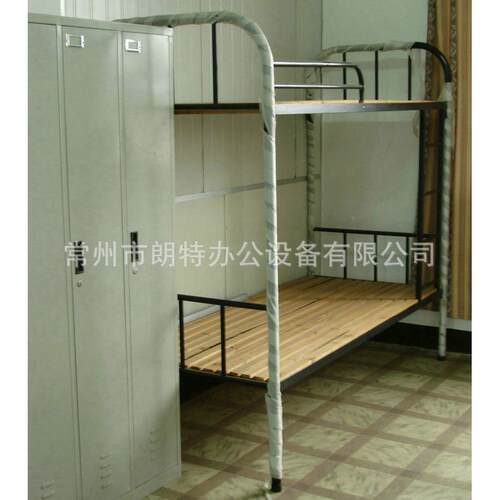 铁上下双层员床简约铺LT-035现代单人工宿舍公寓铁床