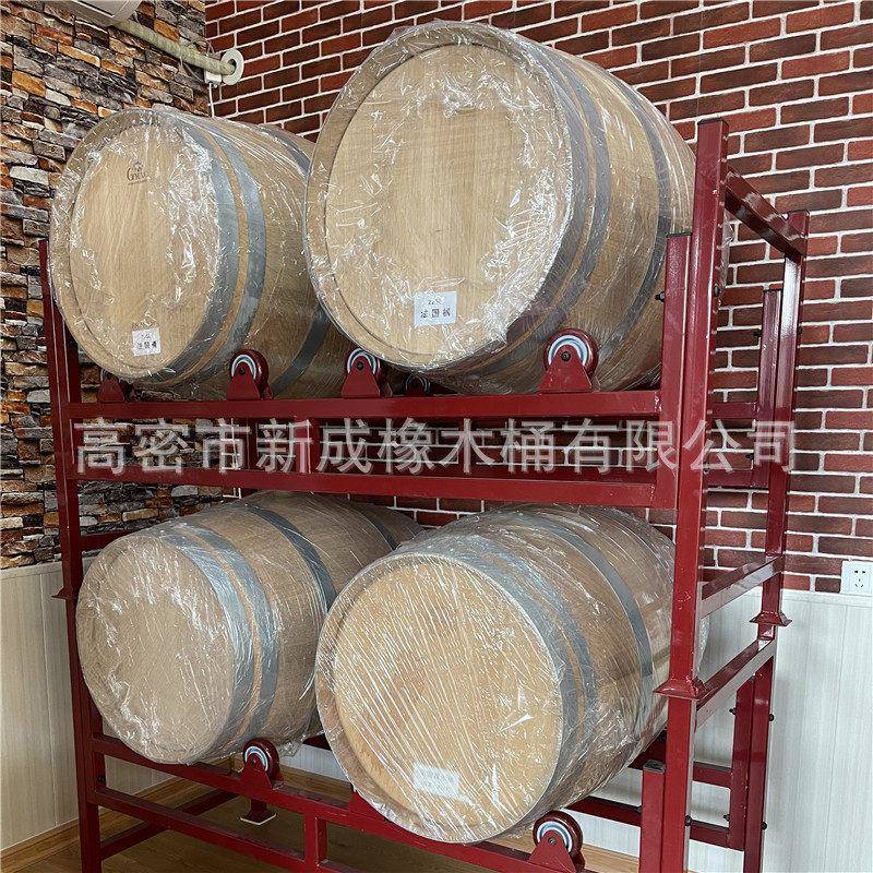 大容量法材橡木桶酒包装木桶木质包装国12容器木质料红庄酒桶