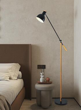 简客约美式金属le32802d落地灯长折铁叠纹绣立式厅艺臂学习护眼书