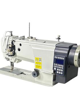 广东汽电U车内饰脚垫厚料三步带交替量D电脑单针缝纫机沙发933脑