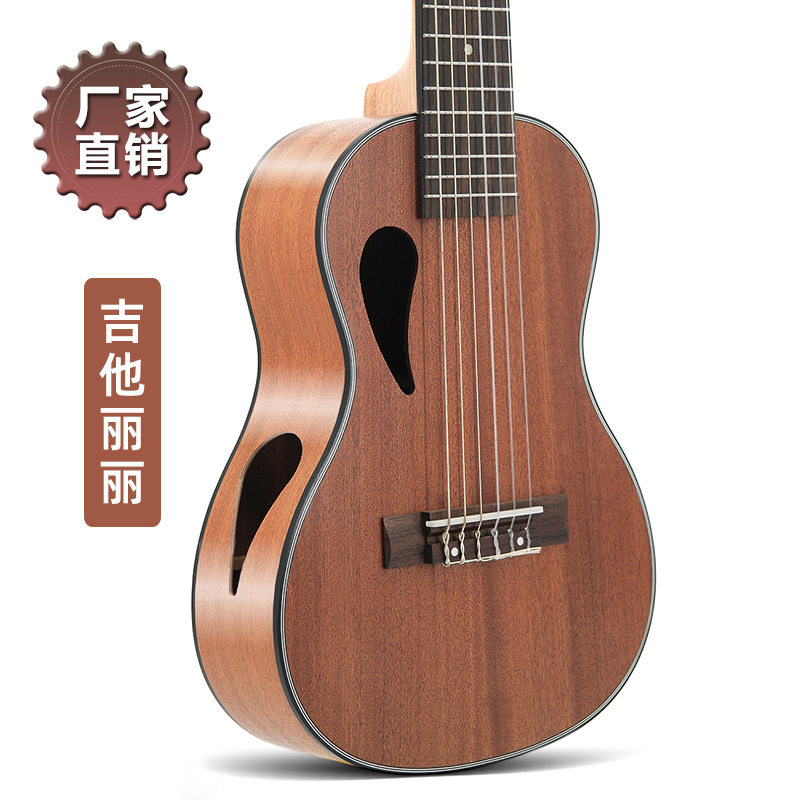 28寸尤克里里 沙比利ukulele吉他丽丽 6弦琴吉他乌克丽丽厂家直销