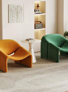 台客厅13780卧室微笑懒人单人沙闲发洽谈接待息区中古休阳桌椅网