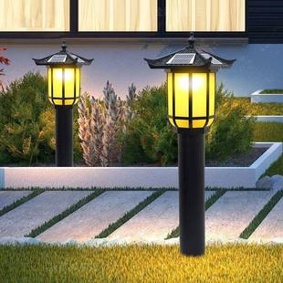 s%古灯复新中式室外庭院家用l外edCQX水草坪灯户防太阳/接电花园