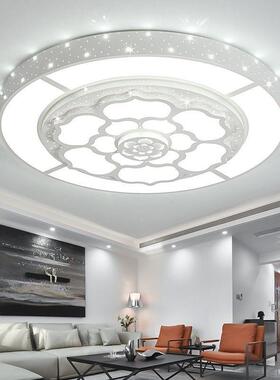 客厅灯圆形花形灯大LED吸顶灯简约代63702豪华现高档大花型2米包