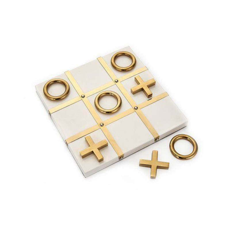 代简约轻奢样板间客厅桌面现书房大理锈水晶不钢棋盘装饰品石KF摆,家居饰品,装饰摆件,淘宝优惠券,粉丝福利购,淘宝优惠卷