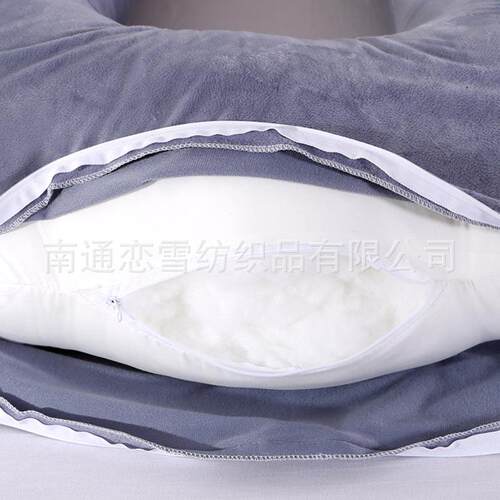 水晶绒大直筒孕妇枕可拆功能洗护腰侧枕睡LX-直筒0厂家Amazon供多