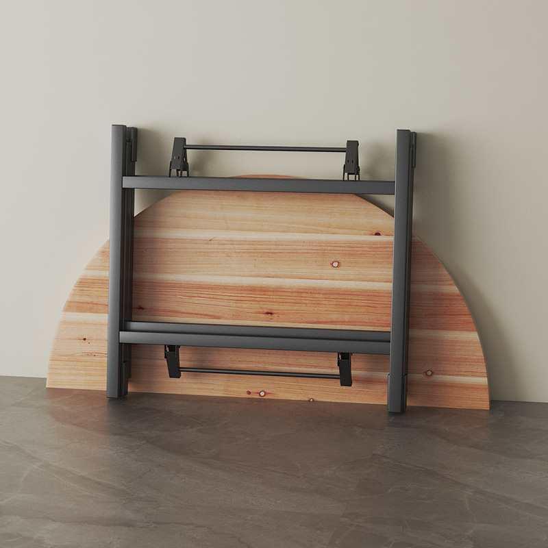 实木折叠桌餐家用1桌0人单独大圆C1010木桌面板带转盘15人酒店圆