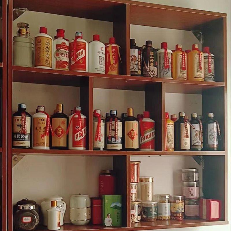 店置物酒柜现代简约架餐饭厅墙上挂壁悬挂红酒架架LST创意多层家