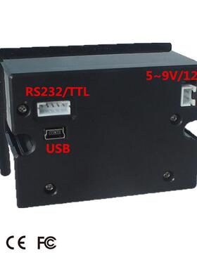 打嵌入式热敏印机58MM加油T站设备称小黑色+TTL票据RS23重2串口TL