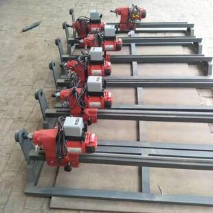 小型水钻顶打钻机自来水入股横向孔机路下开847非挖穿管越过路铺