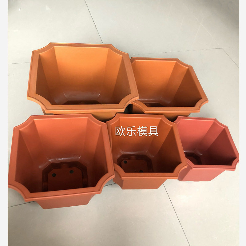 古典加厚特大八角花盆模具盆景花卉塑料花盆模具开发设计