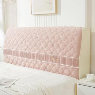 床头套罩公主风感Fhzfggqx轻奢风加厚棉软床包纯1米的5头罩软包套