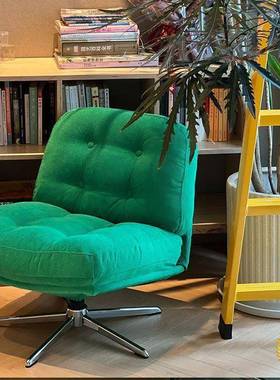 中古单人椅小沙发休懒阳台客厅旋闲转沙发子设计师创意网红人ZLP